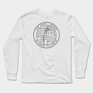 Las Vegas Map Long Sleeve T-Shirt